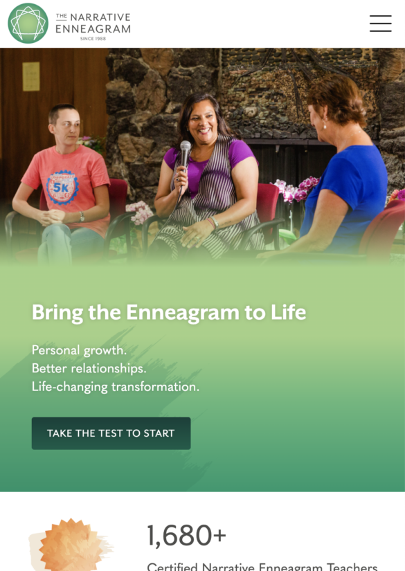 Bring the Enneagram to Life. Happy people engaged in lively conversation